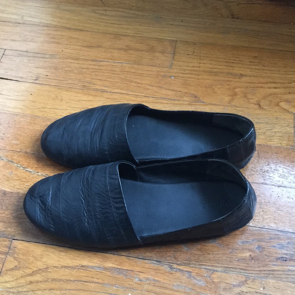Vince Black Loafer Style Flats